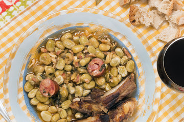 Fototapeta premium Portuguese faba beans meal