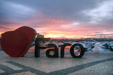 Faro city logo - obrazy, fototapety, plakaty