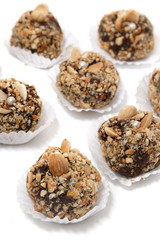 Traditional fig and almond balls