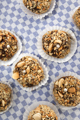 Traditional fig and almond balls