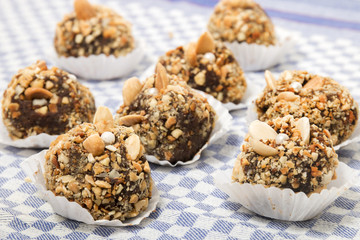 Traditional fig and almond balls
