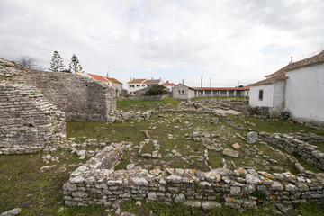 Fototapeta na wymiar Archeological ruins of Odrinhas
