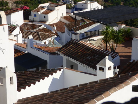 Frigiliana, pueblo bonito de Malaga, en la comunidad autonoma de Andalucia (España) situado en la comarca de la Axarquía e integrado en Torrox 