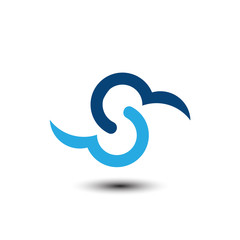 Fototapeta na wymiar cloud tech logo