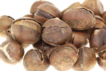 笑い栗　白抜き