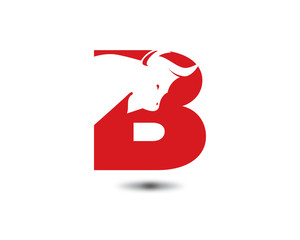 b letter bull logo