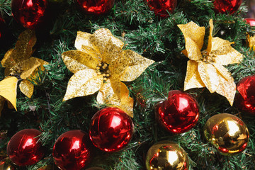 Gleaming Christmas tree background