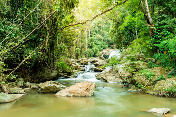 Beautiful Mae Sa waterfall at Chiang Mai ,Thailand
