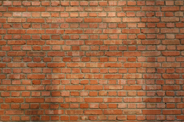Red brick wall background