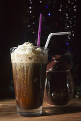 Coffee with whipped cream