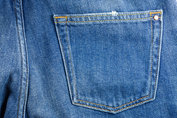 Fototapeta premium Pocket jeans texture.