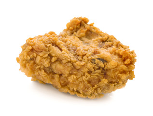 Fried Chicken on White Background