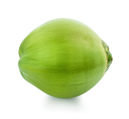 green coconut isolated on white background