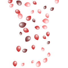 Background with Colorful balloons. Simple Feminine Pattern for Card, Invitation, Print. Trendy Decoration with Beautiful balloons. 