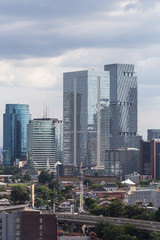 Modern office buildings in Jakarta, Indonesia capital city