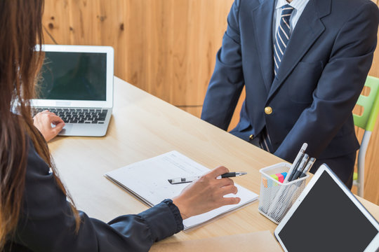 就職活動　面接イメージ