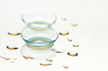 Contact lenses close-up
