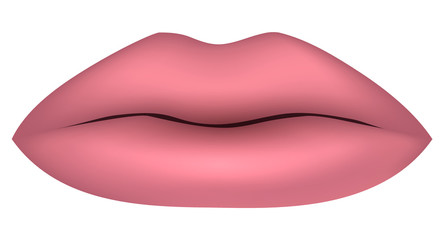 Lips illustration isolated on a white background