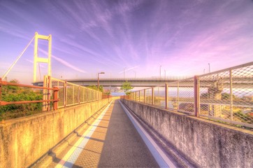 Kurushima Strait Bridge (from bicycle track)
