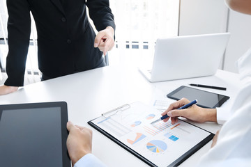 Marketing Analysis sales performance Team, Business meeting Concept