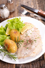 fish and potato