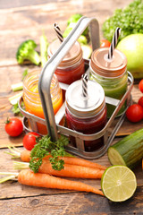 vegetable and fruit smoothie, juice