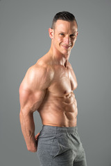 Fototapeta premium Man with perfect body