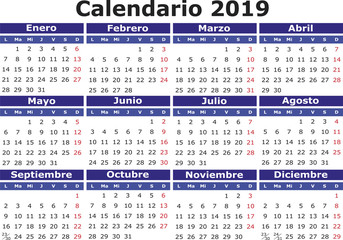 Calendario 2019 Photos Royalty Free Images Graphics Vectors