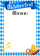 Oktoberfest menu illustration