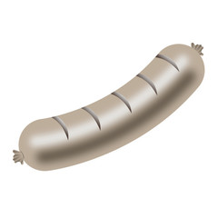 White sausage illustration