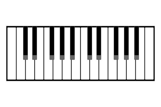 Accordion keyboard illustration