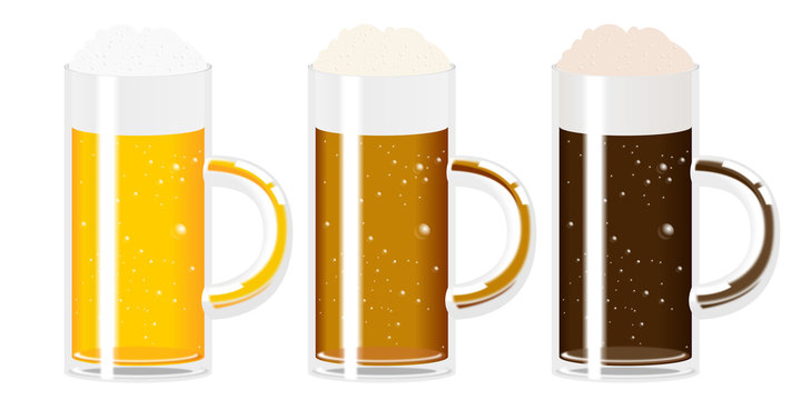 Beer - three mugs