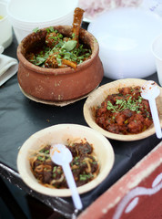 Indian street food Chicken curry