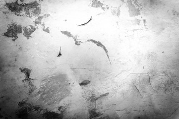 Old cracked stone wall monochrome background for design