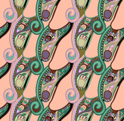 Abstract seamless ethnic pattern