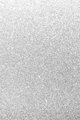 Silver glitter texture background of light white grey metallic Christmas holiday decoration...