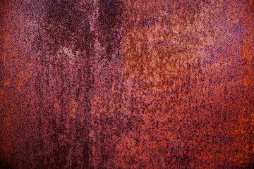 Rough orange rusty metal surface, abstract background