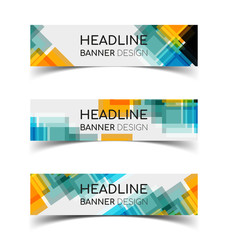 Naklejka premium Horizontal Banner set 7
