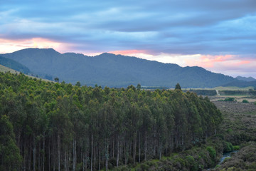 Sunset over Poronui Station, New Zealand