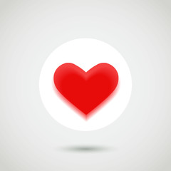 Heart icon. Vector