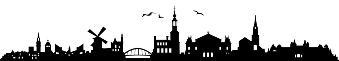 Skyline Amsterdam - obrazy, fototapety, plakaty