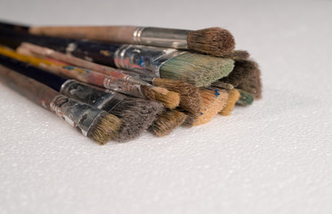 bunch of artist brushes