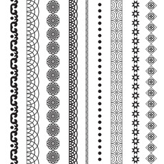 Tribal geometric pattern. Aztec and Navajo ornament. 