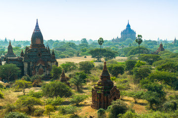The ruin pagodas in Bagan, Myanmar