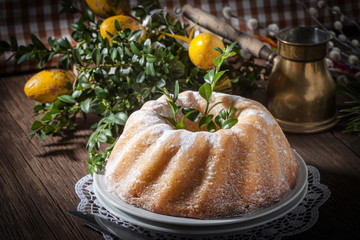 Traditional easter cake.