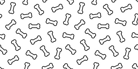 bone Dog Bone bulldog Seamless pattern puppy vector icon background wallpaper white