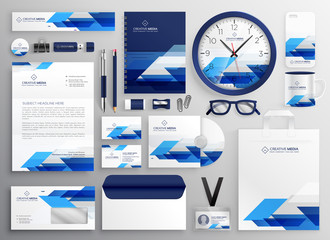 professional modern business stationery set design for your brand identity