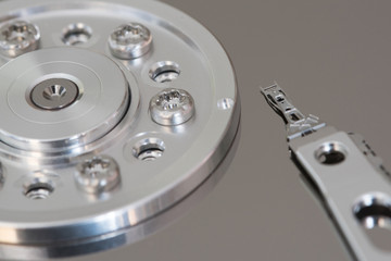 Innenleben einer HDD-Festplatte