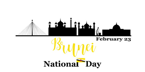 Brunei Independence Day illustration