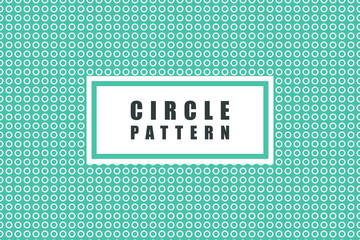 Circle objects vector pattern. Geomteric pattern for background or texture